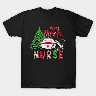 Very Merry Nurse Christmas T-Shirt